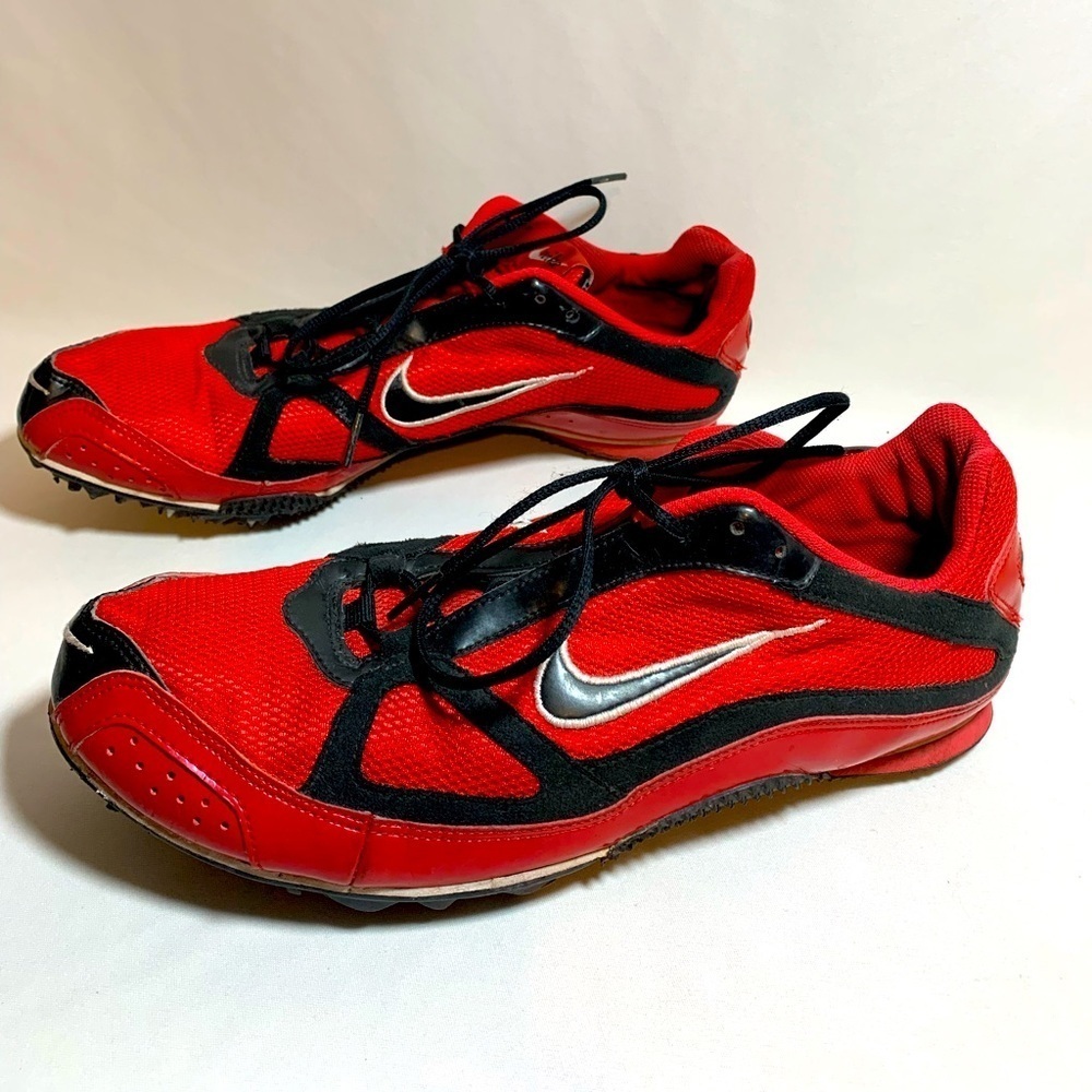 Nike Zoom Rival MD Red/Black Running Spikes Track & Field Shoes Sz 11